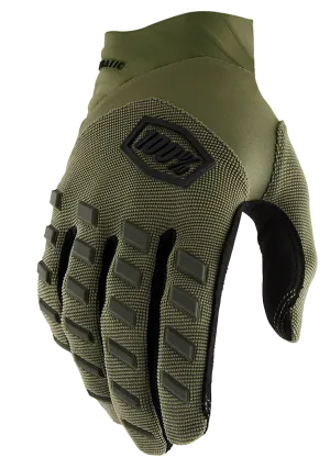 100% Airmatic Gloves - Green - Small 10000-00035