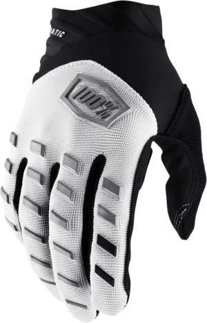 100% Airmatic Gloves - White - Large 10000-00032