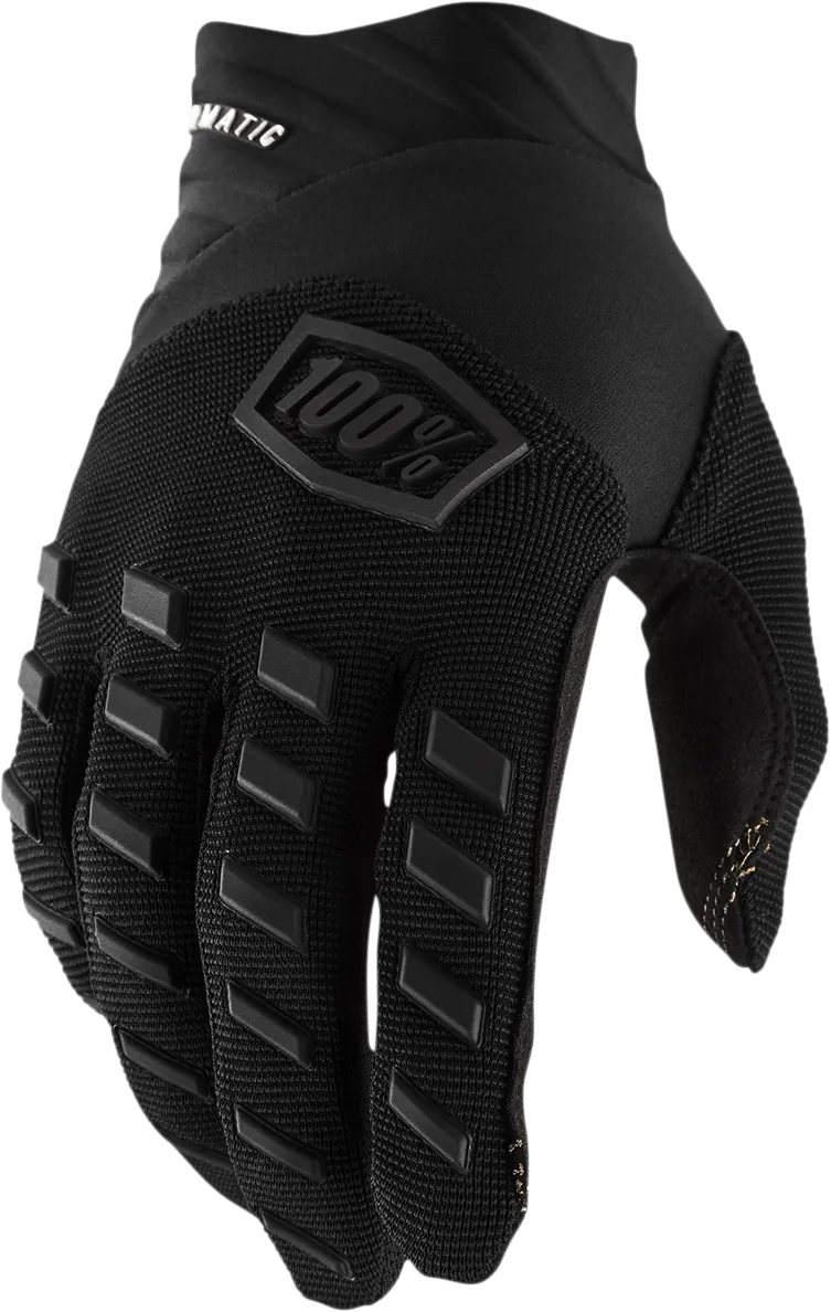 100% Youth Airmatic Gloves - Black/Charcoal - Large 10001-00002