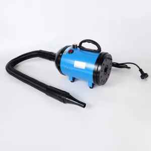 2800W Dog Dryer | High Velocity Pet Blow Dryer | Adjustable Speed | 4 Nozzles | Black