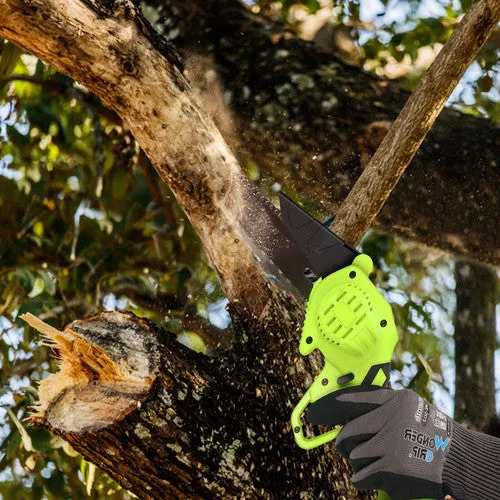36V 3000W Mini Cordless Chainsaw | 2X Battery-Powered Wood Cutter | Rechargeable
