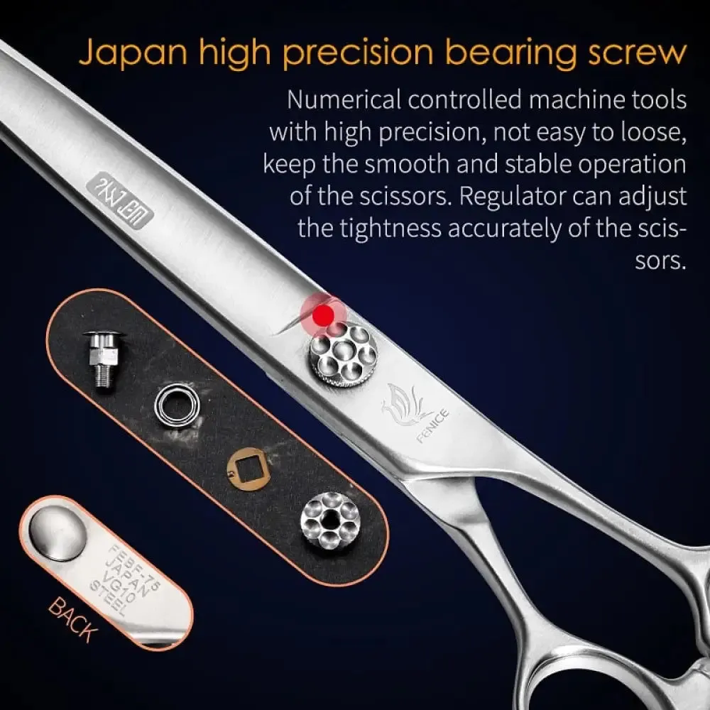 7 7.5 8 Inch Jp Vg 10 Steel Dog Grooming Scissors Bearing Screw Dog Cutting Scissors Grooming