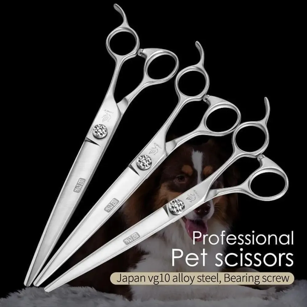 7 7.5 8 Inch Jp Vg 10 Steel Dog Grooming Scissors Bearing Screw Dog Cutting Scissors Grooming