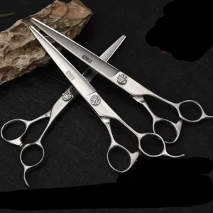 7 7.5 8 Inch Jp Vg 10 Steel Dog Grooming Scissors Bearing Screw Dog Cutting Scissors Grooming