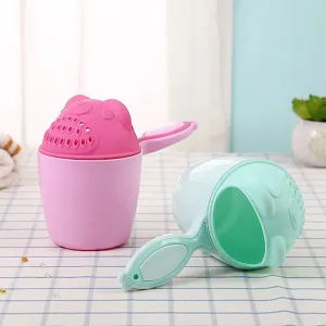 Baby Cartoon Bathing Toy & Shampoo Cup Combo