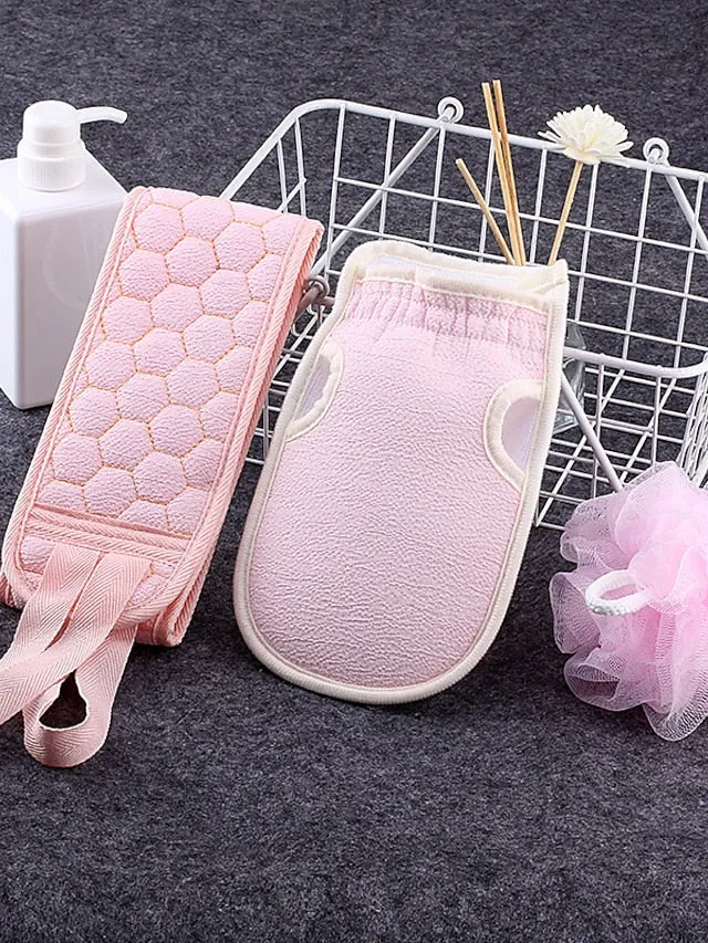 Body Wash Scrub Sponges For Body Brush For Back Exfoliating Washcloth Accessories For Baths Belt Shower Brushes Scrubber Sponge