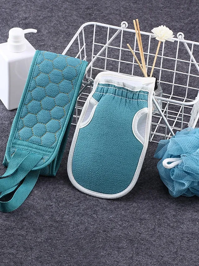 Body Wash Scrub Sponges For Body Brush For Back Exfoliating Washcloth Accessories For Baths Belt Shower Brushes Scrubber Sponge