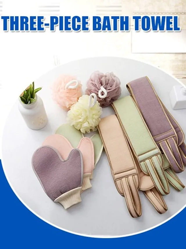 Body Wash Scrub Sponges For Body Brush For Back Exfoliating Washcloth Accessories For Baths Belt Shower Brushes Scrubber Sponge