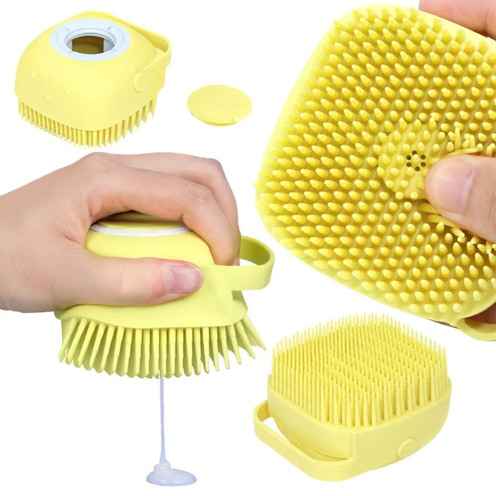 Cute Dog Cat Bath Brush