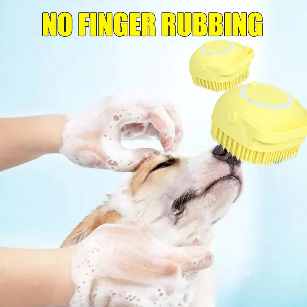 Cute Dog Cat Bath Brush