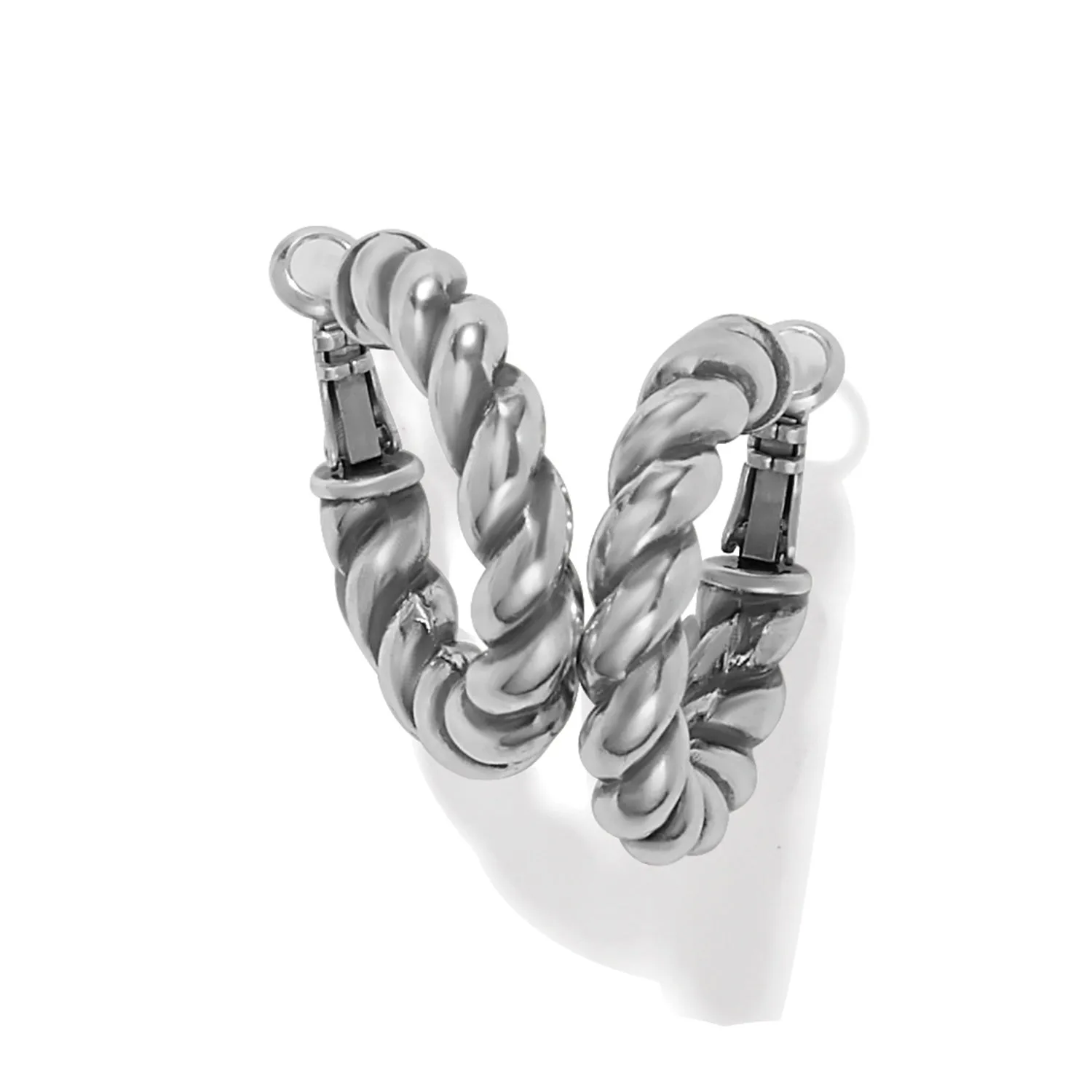 Interlok Twist Medium Hoop Earrings