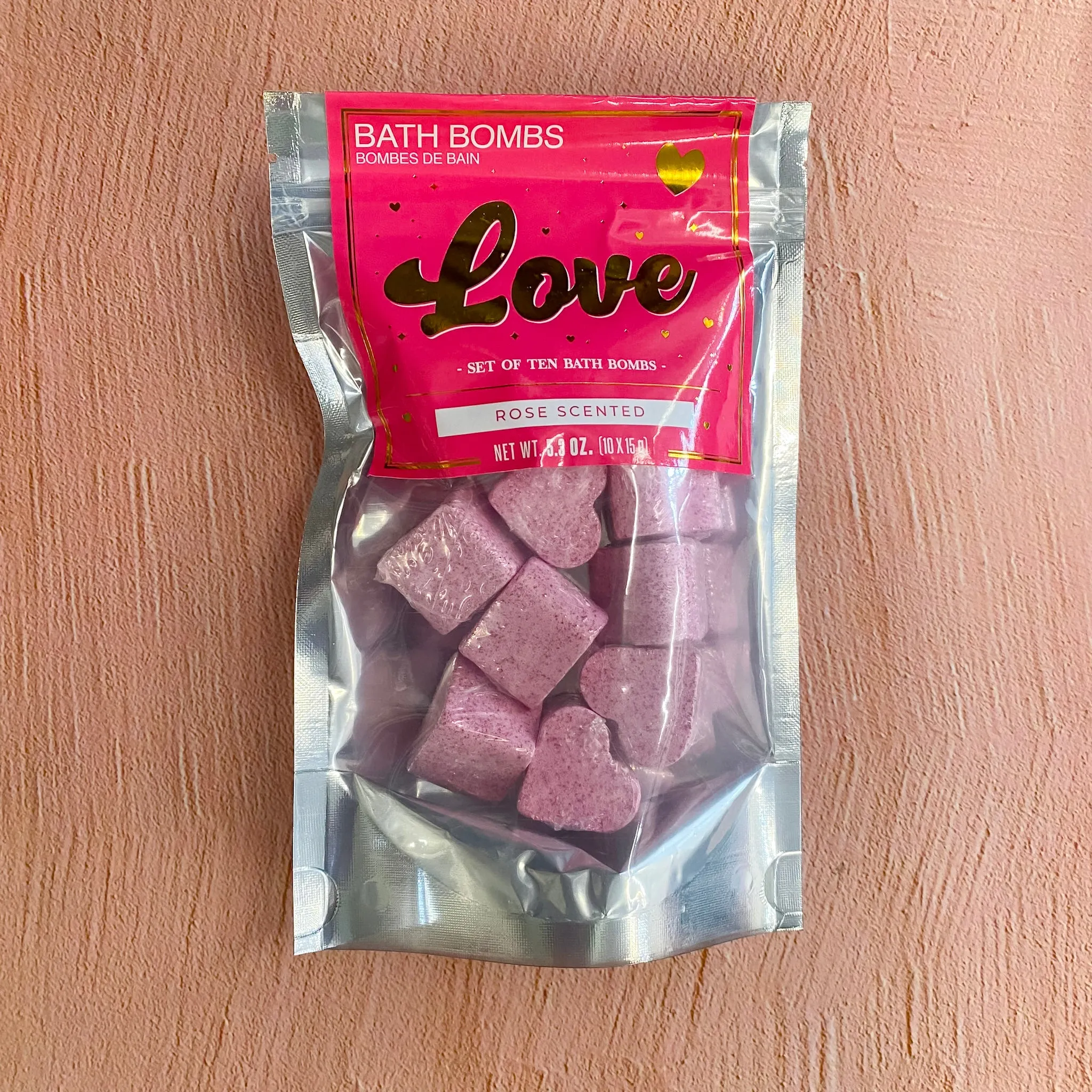 Love Heart Shaped Bath Bombs