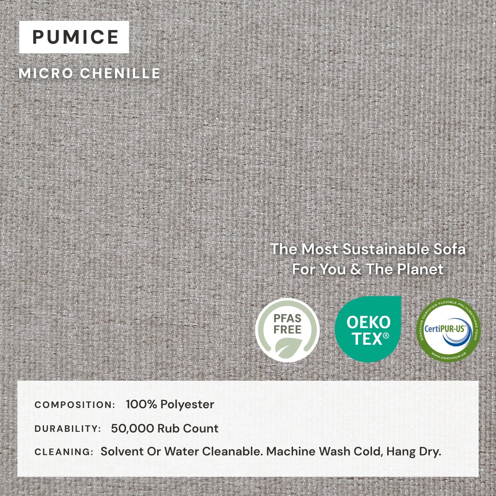 Modular Washable 7-Seater Open-Ends U-Sectional in Pumice | Memorix  Seat | Cloud Pillow