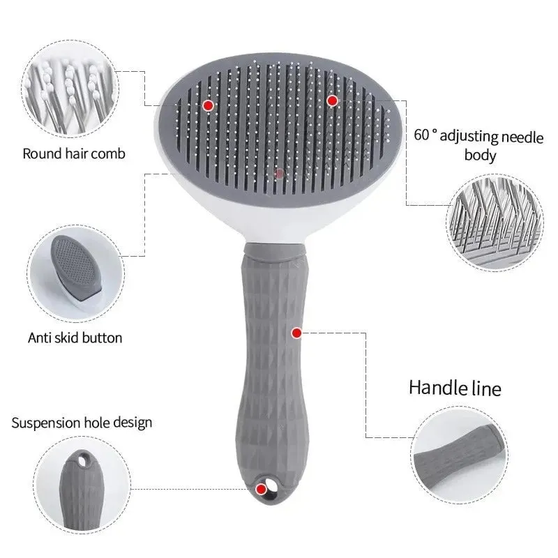 Multi-Purpose Pet Grooming Brush for Dogs & Cats