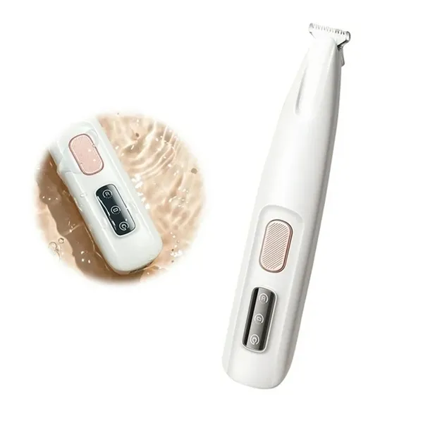 Rechargeable Electric Hair Clipper Fur Trimmer for Cats and Dogs  Wide 18mm Blade for Grooming Paws, Eyes, Ears, Face & Tail